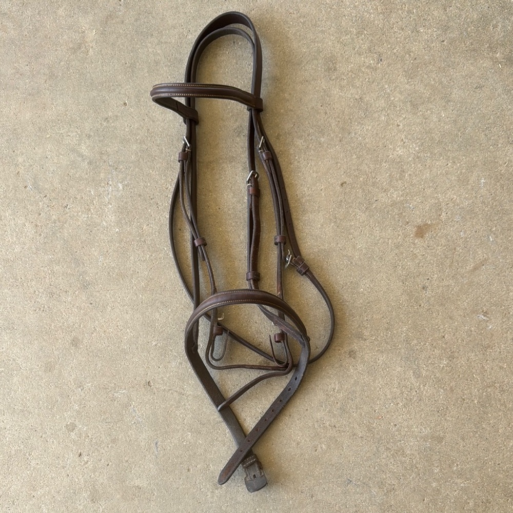 Brown Leather Horse Bridle